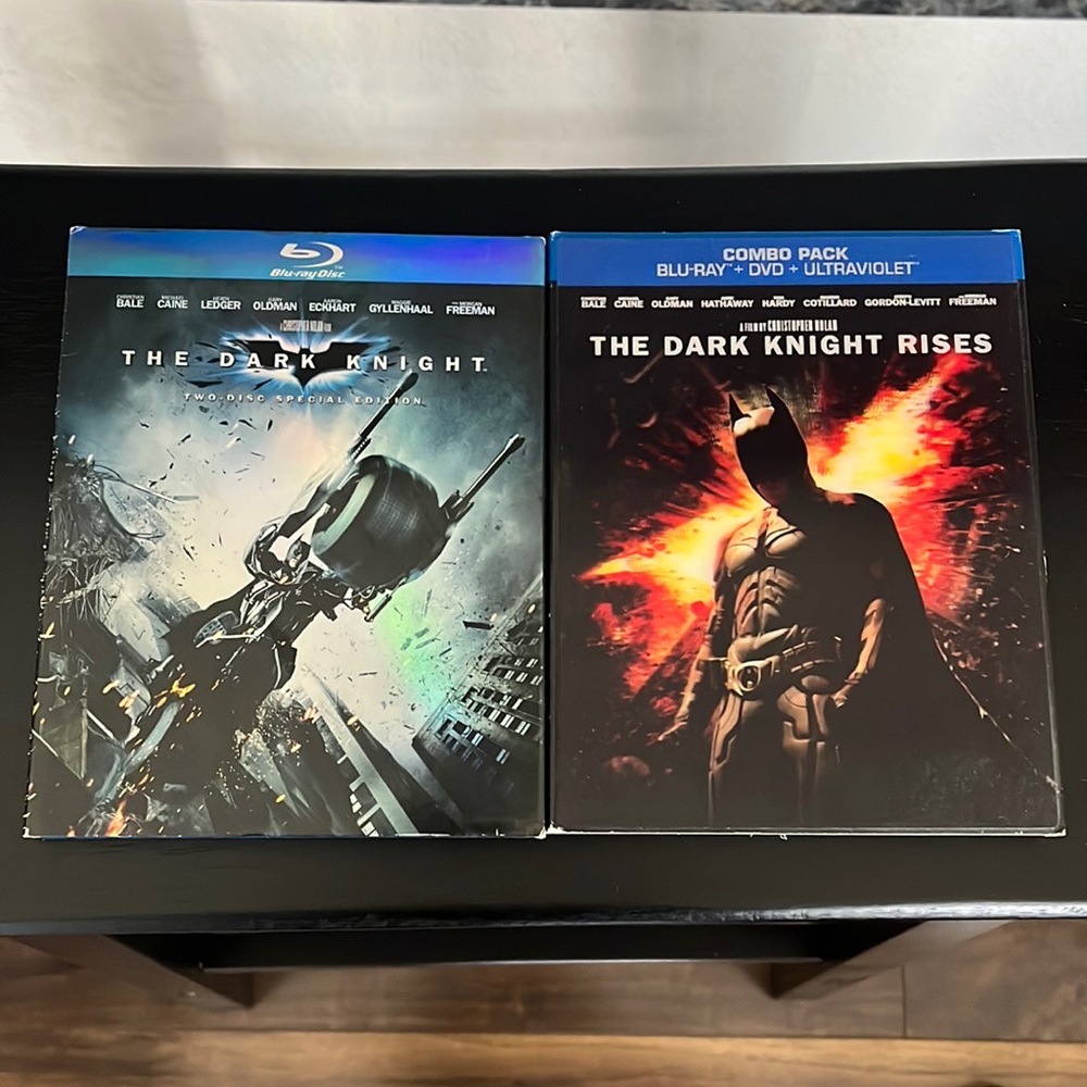 Blu-Ray DVDs The Dark Knight/The Dark Knight Rises